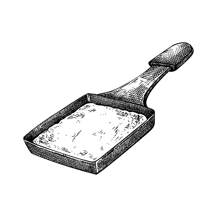 Swiss cheese fondue sketch. Hand-drawn food illustration. Melted cheese. Raclette vector drawing. NOT AI generated